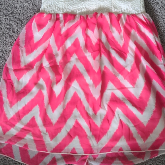 Crystal Doll  Lace w/ Chevron Dress - Picture 3 of 4